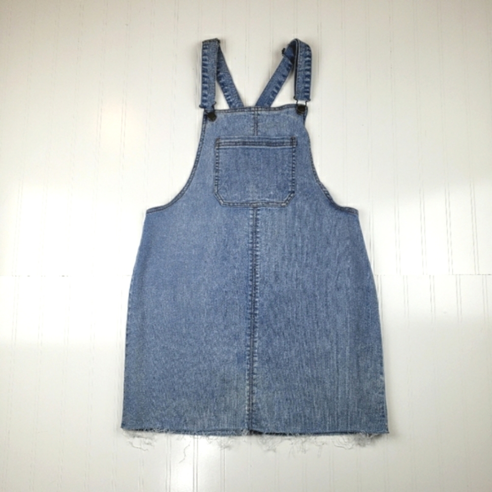 Wild Fable light wash denim skirt overalls